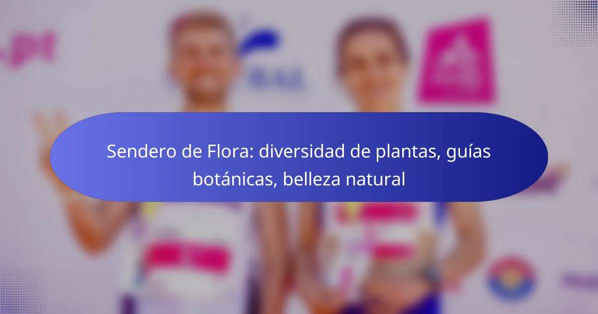 Sendero de Flora: diversidad de plantas, guías botánicas, belleza natural